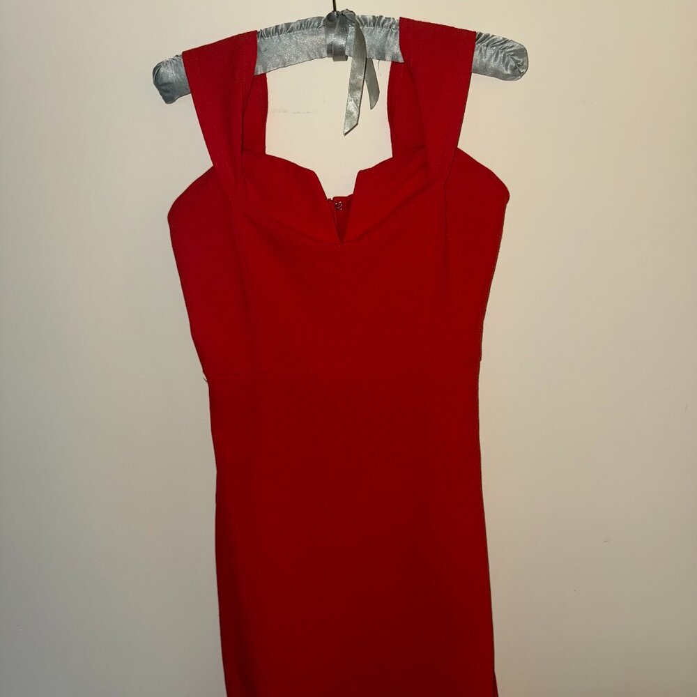 JOA Los Angeles Women's Sweetheart Neck Red Dress - Size Small